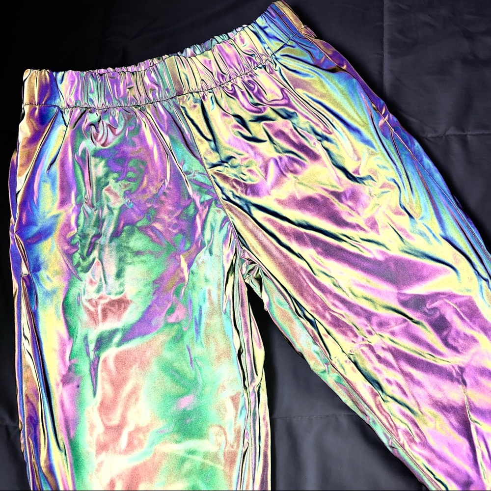 Reflective joggers.